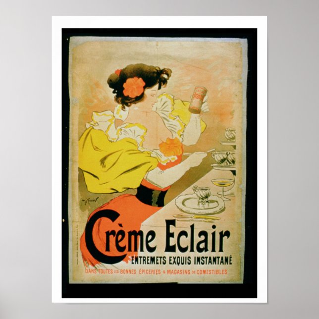 Poster advertising 'Creme Eclair Instant Dessert' (Front)