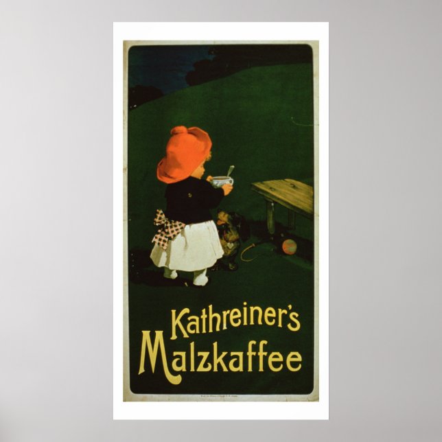 Poster advertising for 'Kathreiner's Malt Coffee' (Front)