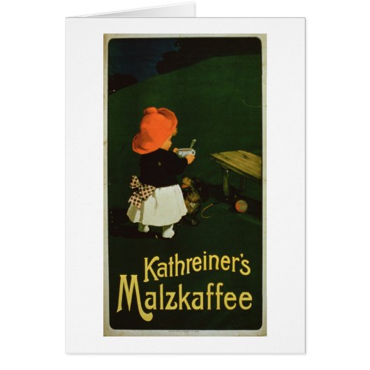 Poster advertising for 'Kathreiner's Malt Coffee' Cards (Front)
