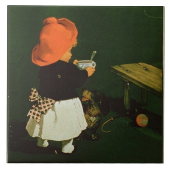 Poster advertising for 'Kathreiner's Malt Coffee' Ceramic Tile (Front)