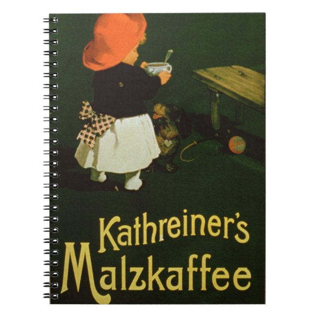 Poster advertising for 'Kathreiner's Malt Coffee' Notebook (Front)