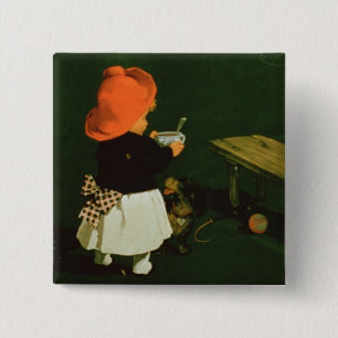 Poster advertising for 'Kathreiner's Malt Coffee' Pinback Button