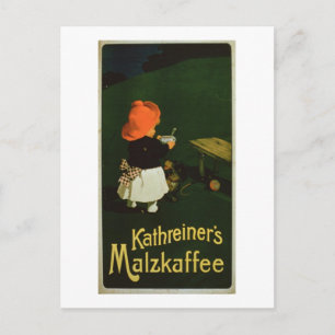 Poster advertising for 'Kathreiner's Malt Coffee' Postcard