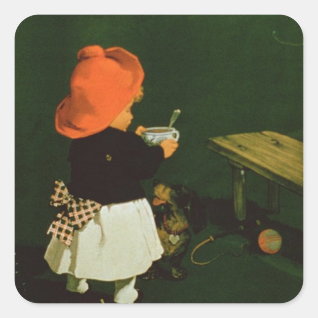 Poster advertising for 'Kathreiner's Malt Coffee' Square Sticker (Front)