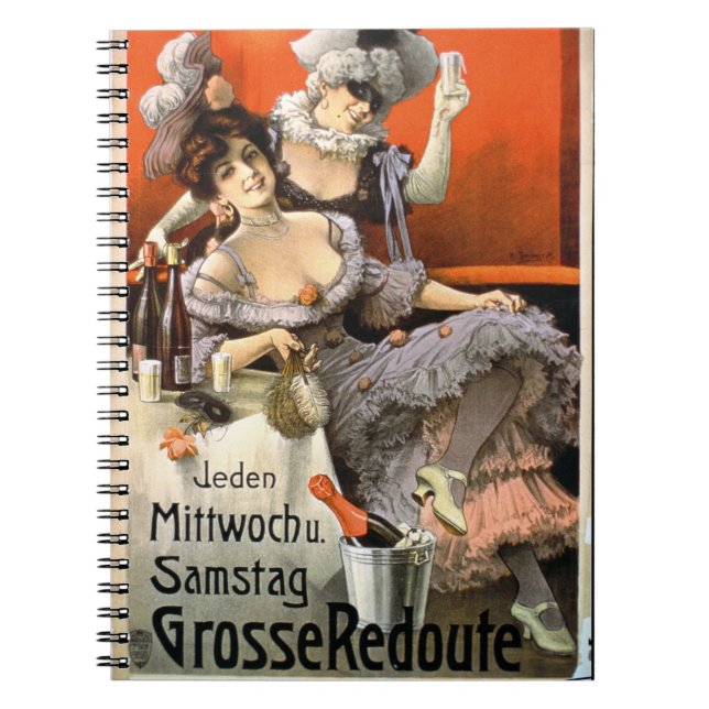 Poster Advertising 'Grosse Redoute' (colour litho) Notebook (Front)