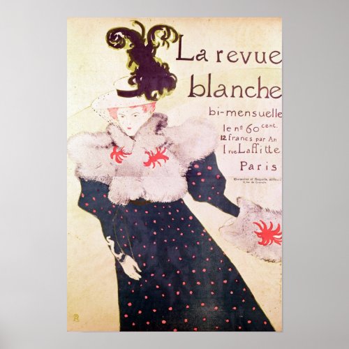 Poster advertising La Revue Blanche 1895