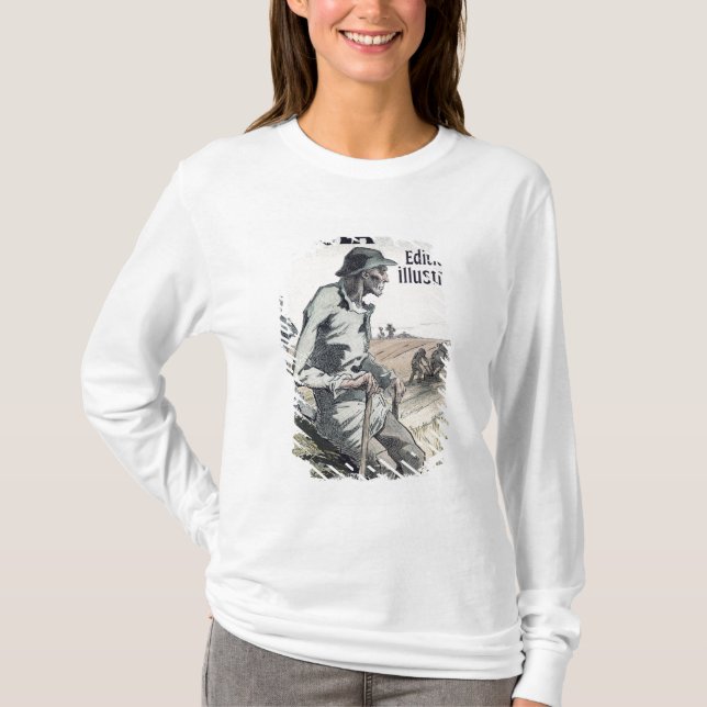 Poster advertising 'La Terre' by Emile Zola, 1889 T-Shirt (Front)