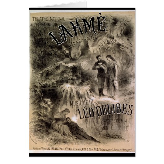 Poster advertising 'Lakme' Cards (Front)
