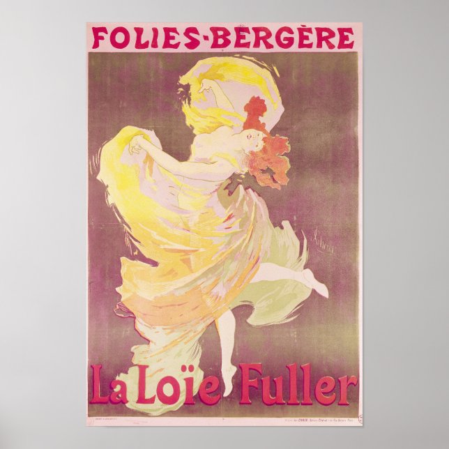 Poster advertising Loie Fuller (Front)