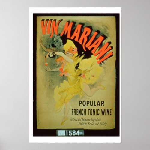 Poster advertising Mariani Wine Popular French T