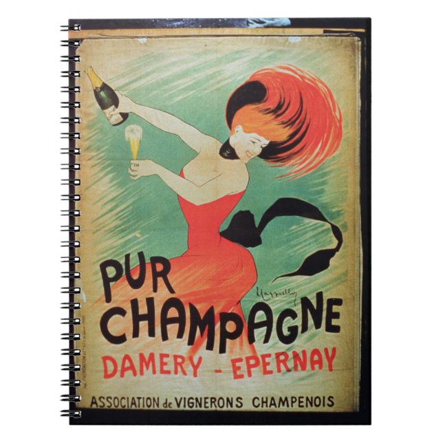 Poster advertising 'Pur Champagne', from Damery, E Notebook (Front)