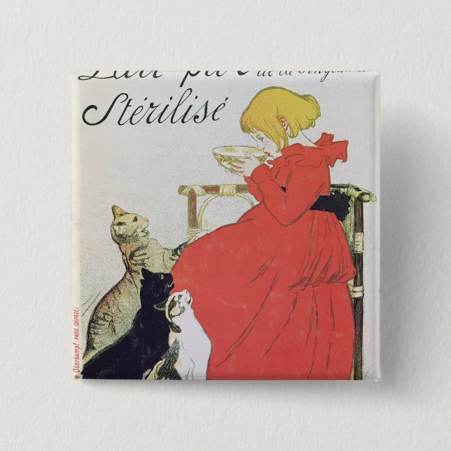 Poster advertising Pure Sterilised Milk Button (Front)