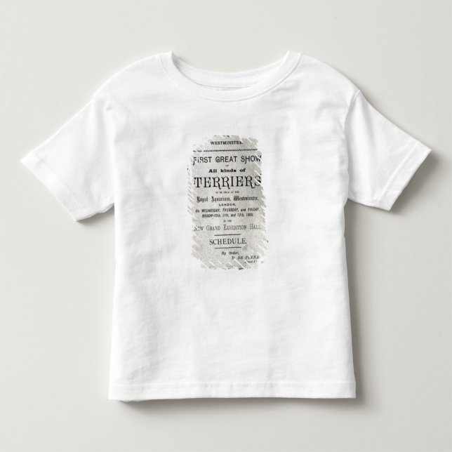 Poster advertising the Allied Terrier Club Toddler T-shirt (Front)