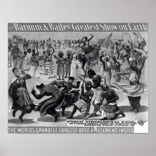 Poster advertising The Barnum and Bailey