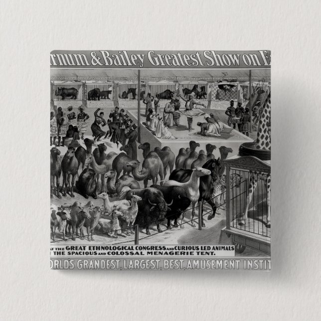 Poster advertising, 'The Barnum and Bailey Button (Front)