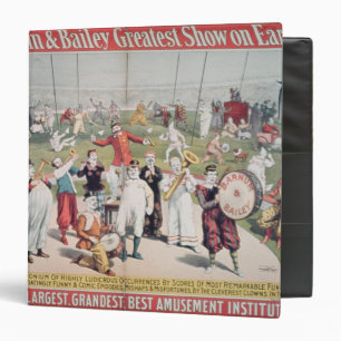 Poster advertising the Barnum Binder