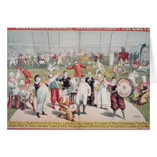 Poster advertising the Barnum Cards