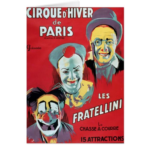 Poster advertising the Cirque dHiver de Paris