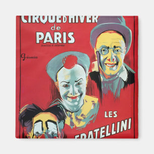 Poster advertising the 'Cirque d'Hiver de Paris' Magnet