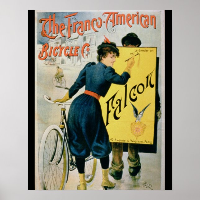 Poster advertising 'The Franco-American Bicycle Co (Front)