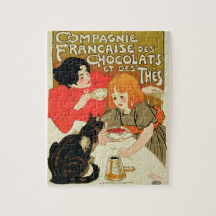 Poster Advertising the French Company of Chocolate Jigsaw Puzzle