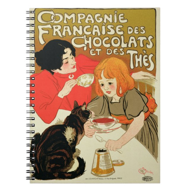 Poster Advertising the French Company of Chocolate Notebook (Front)