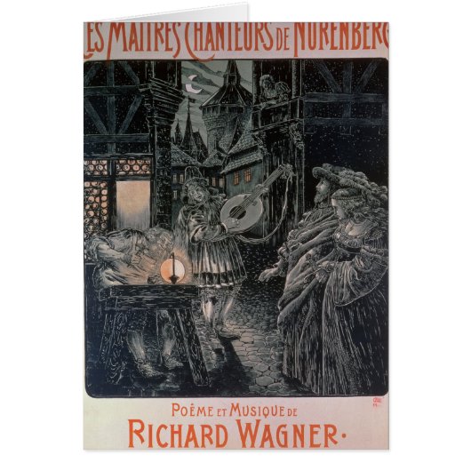 Poster advertising The Master Singers Cards (Front)
