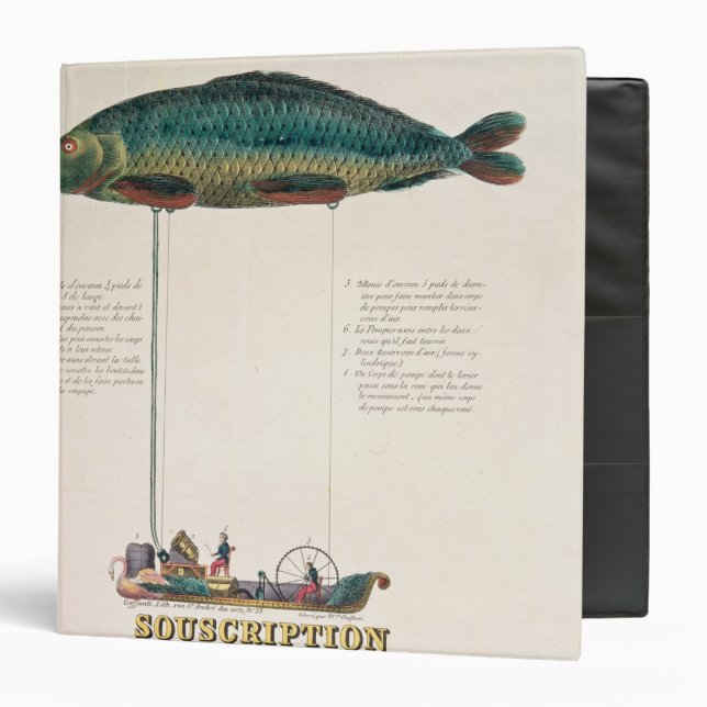 Poster advertising the subscription 3 ring binder (Front/Inside)