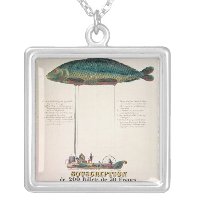 Poster advertising the subscription silver plated necklace (Front)