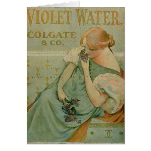Poster advertising 'Violet Water', by Colgate & Co Cards (Front)