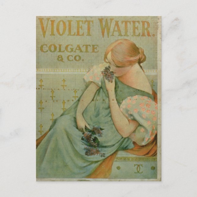 Poster advertising 'Violet Water', by Colgate & Co Postcard (Front)