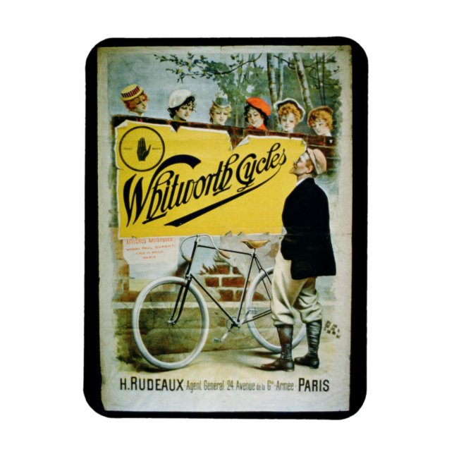 Poster advertising 'Whitworth Cycles', Paris (colo Magnet (Vertical)