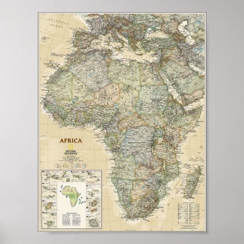 Poster _ Africa National Geographic Map