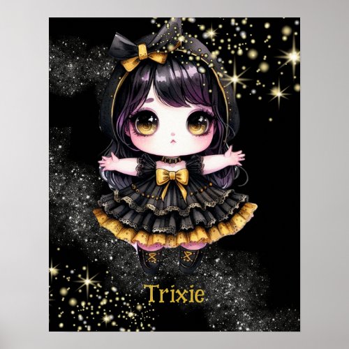 POSTER  Anime Girls Goth Cute Custom Kawaii