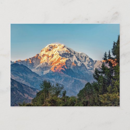 Poster Annapurna sunset Postcard