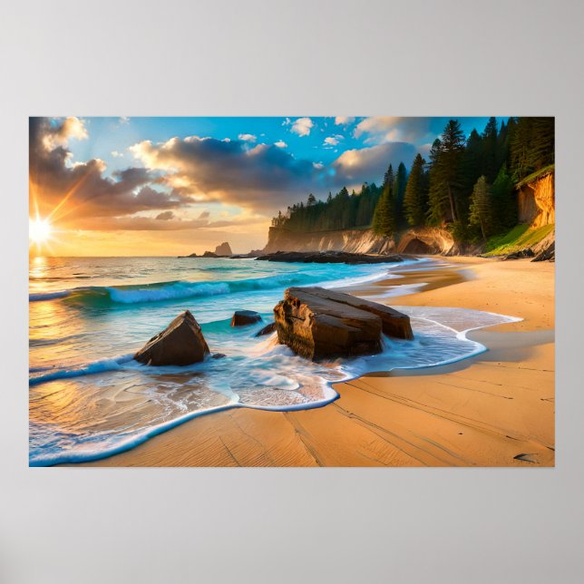 Poster Art Beach Scene (Front)