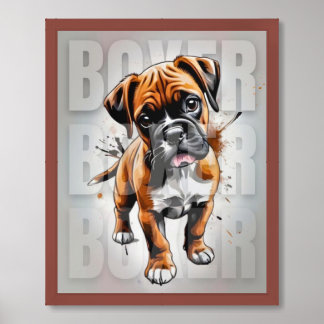 Poster Art : Boxer Puppy Loveable