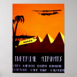 Poster - Art Deco Imperial Airways<br><div class="desc">Imperial Airways Art Deco Wall Art.</div>