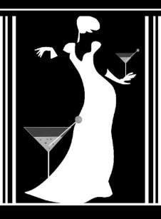Black And White Art Deco Posters Photo Prints Zazzle Poster Art Deco Lady Black White Reverted
