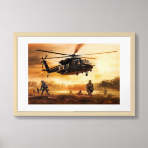 Poster Art Military Action Scene