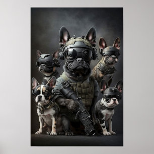 Poster Art Military Dogs