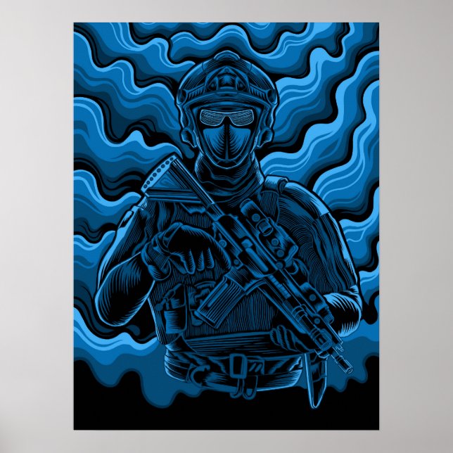 Poster Art Military Soldier (Front)