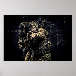 Poster Art Military Soldier