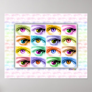 Poster, Art - Pop Art Eyes Poster