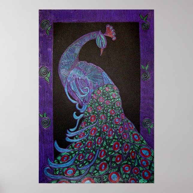 Poster Art -Proud Peacock (Front)