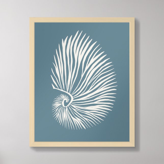 Poster Art Sea Shell (Framed Front)