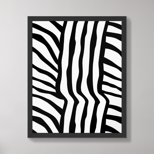 Poster Art Zebra Print (Framed Front)