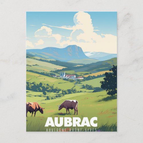 Poster Aubrac _ Auvergne_Rhne_Alpes _ France _ Postcard