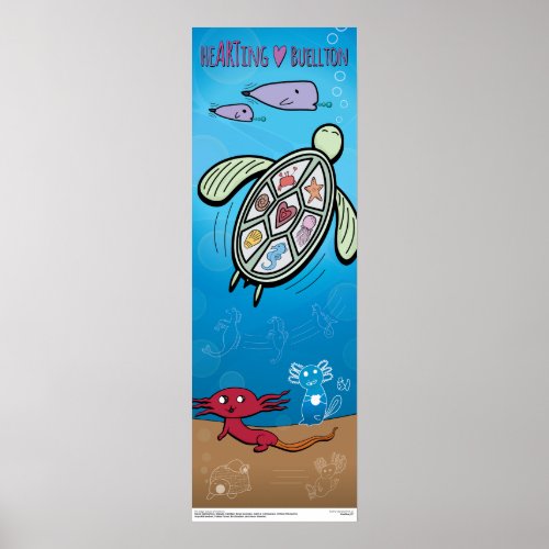 Poster _ Axolotls Under the Sea _ BuelltonArt