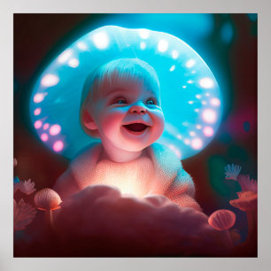 Poster baby smiling